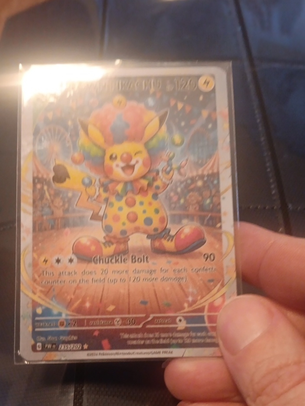 Pikachu VMAX Clown Costume Full Art Trading Card - Yellow